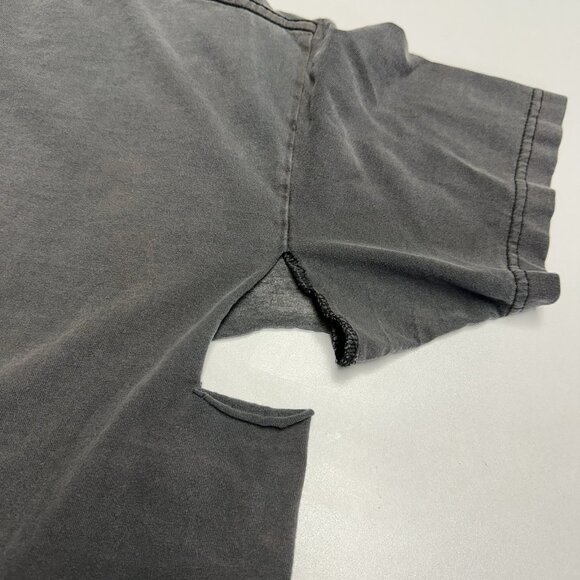 Vintage Palau Shark T Shirt Mens Medium 20x27.5 Faded Black Y2K Surf - Picture 10 of 14